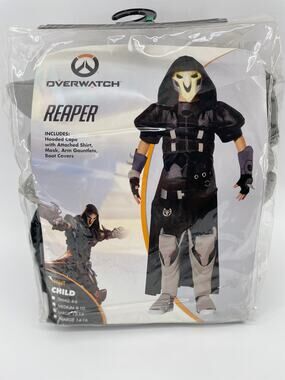 NEW Overwatch Reaper Costume Child Large 12-14 Spirit Halloween